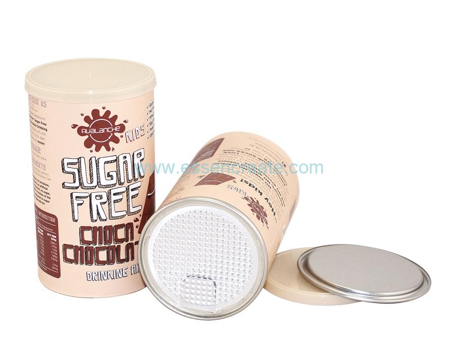 Eco-friendly Kids Chocolate Canister Packaging Composite Paper Tube
