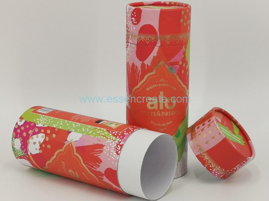 Latas de papel para embalagem de creme corporal Latas de papel para embalagem de creme corporal