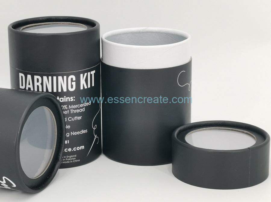 Kit de cerzir dedal de linha de agulhas tubo de papelão para embalagem Kit de cerzir dedal de linha de agulhas tubo de papelão para embalagem