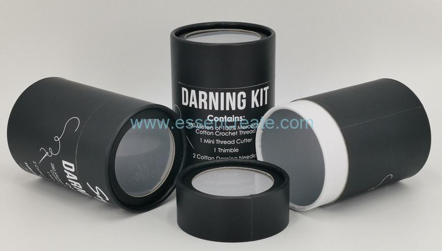 Tubo de papelão para embalagem de kit de cerzir dedal Tubo de papelão para embalagem de kit de cerzir dedal