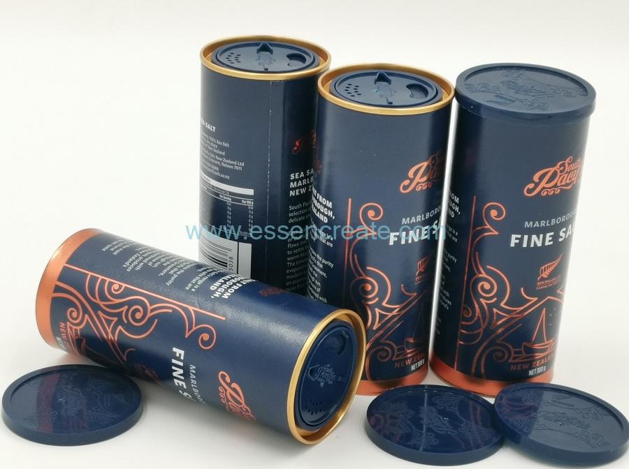 Tubo de papel saleiro