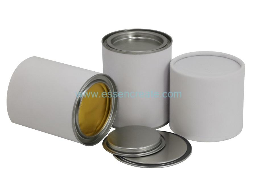 Latas de papel com tampa de alavanca