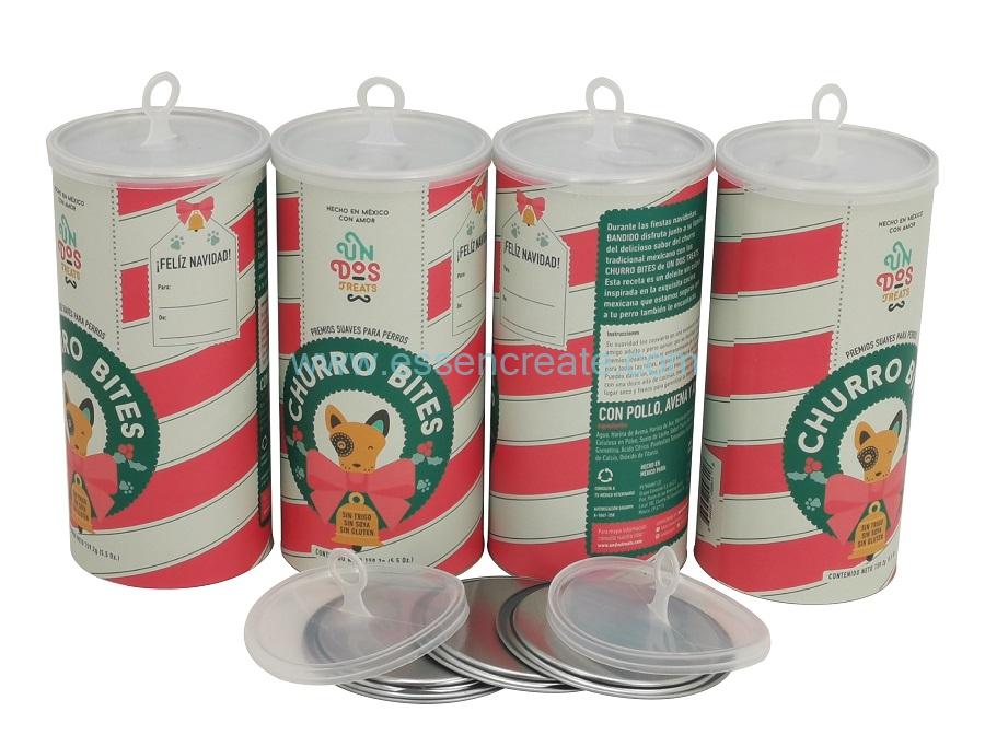 Vasilha de papel para embalagem de pó alimentar