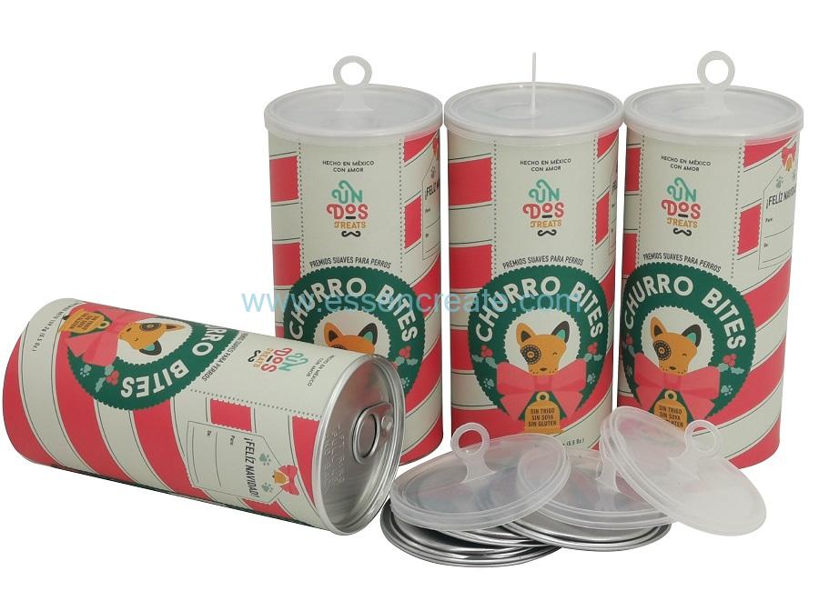 Vasilha de papel composto com cabide de plástico