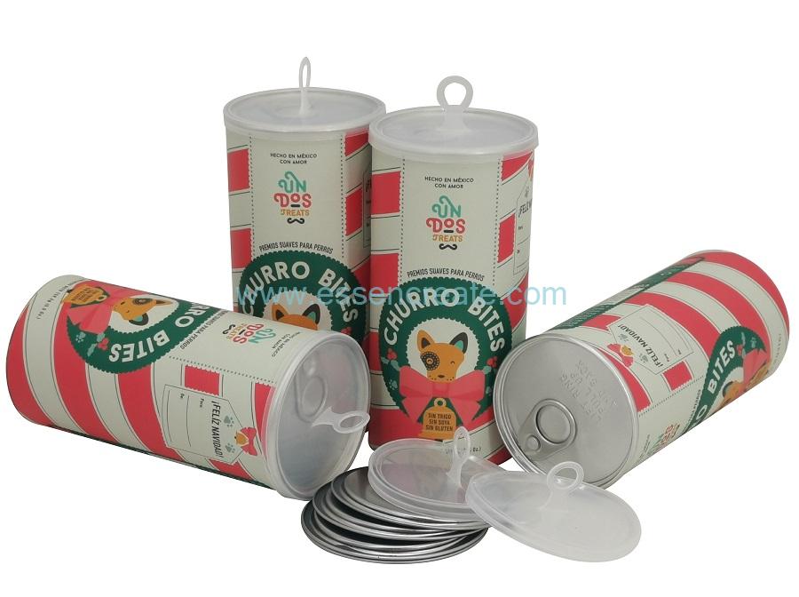 Latas de papel para embalagens de alimentos para cães