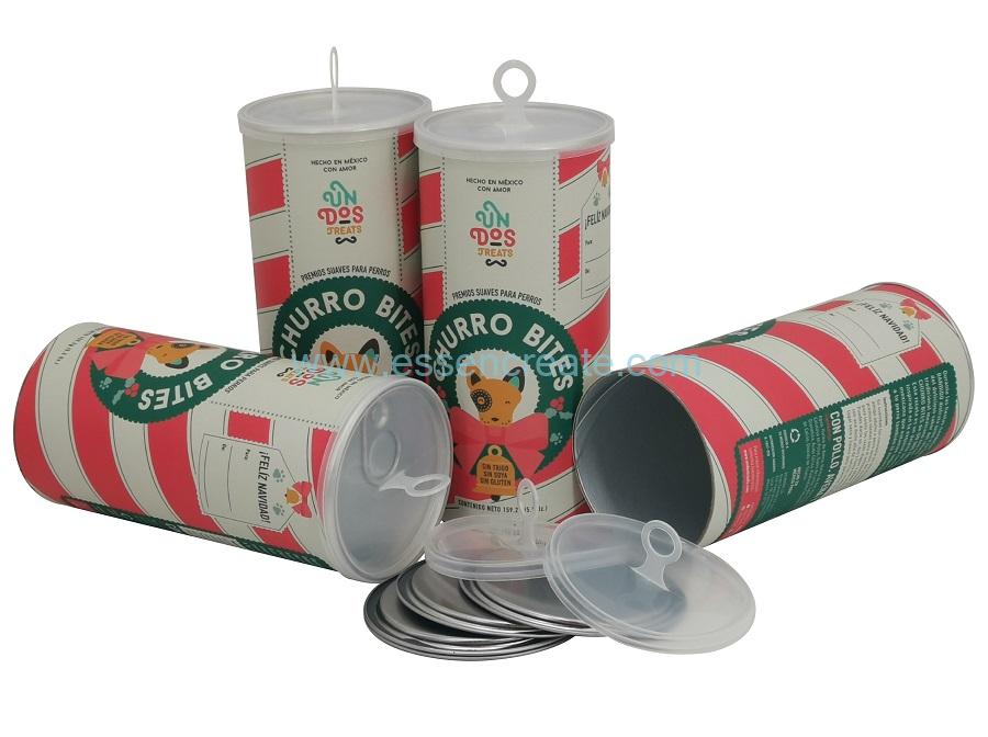 Tubo de papel para embalagem de alimentos para cães