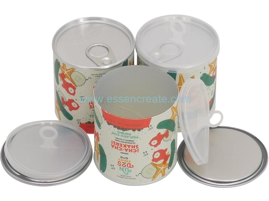 Vasilha de papel para embalagem de ração para peixes