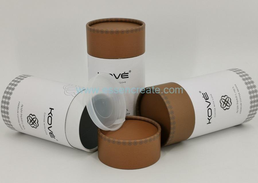 Tubo de papelão para embalagem de grãos de café