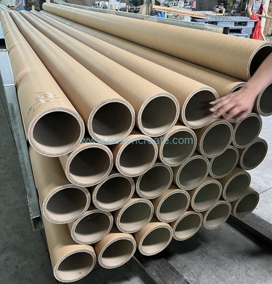 Tubo de papel Kraft em espiral