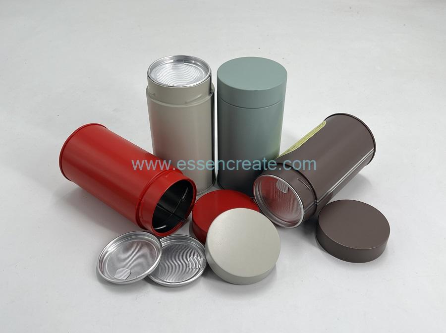 Latas com tampa fácil de remover