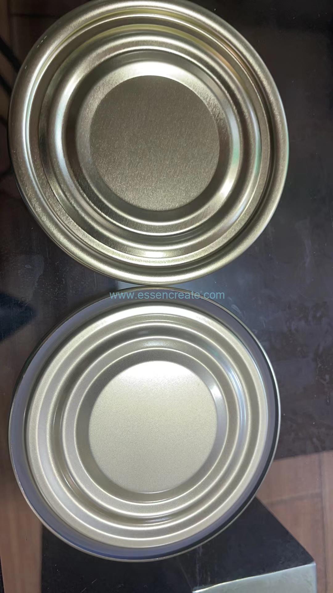 Tampas de latas de metal