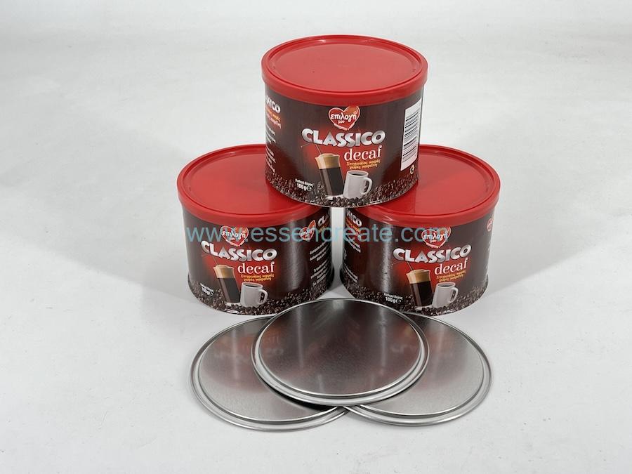 Embalagem de latas de café de 100g Embalagem de latas de café de 100g