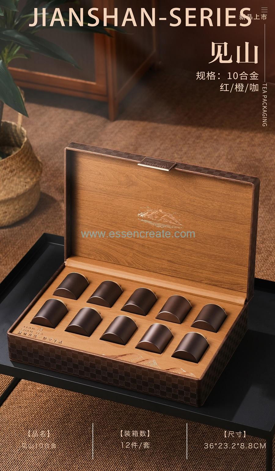 caixa de chá perfurada