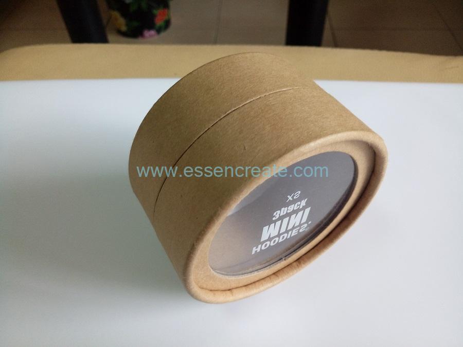 tubo de papel de brilho labial