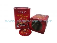 caixa de lata de biscoito de metal