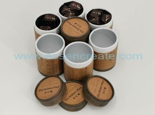 latas de papel de embalagem de chá de rocha da hong pao