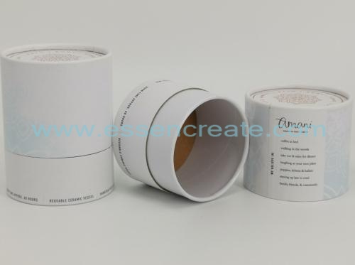canecas de cerâmica esculpidas tubo de papel de embalagem