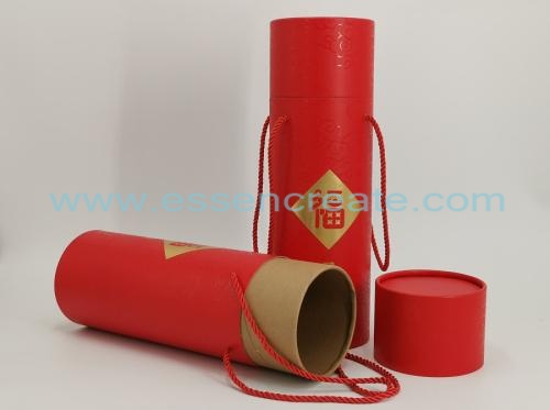 tubo de papel laminado com cabo