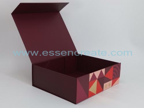 caixa de presente dobrável de embalagem de chocolate de natal
