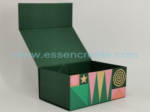 caixa de presente de embalagem de chocolate de natal dobrável