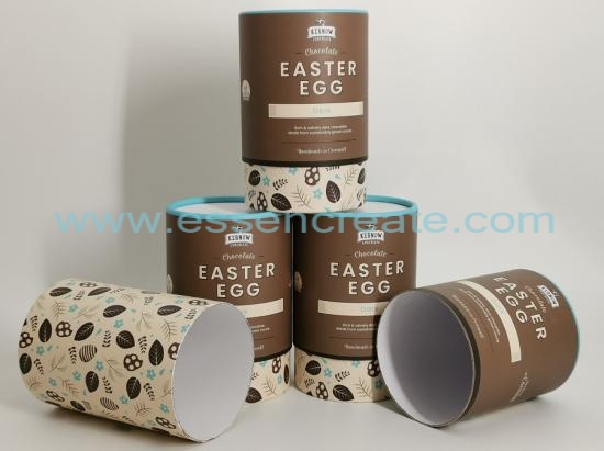 caixa de presente redonda de chocolate de ovo de páscoa