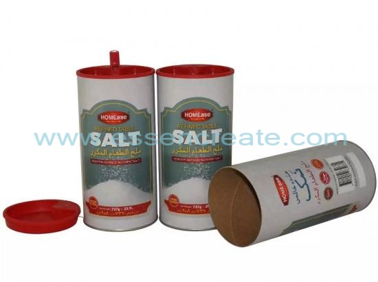 tubo de papel de embalagem de sal de bico de plástico