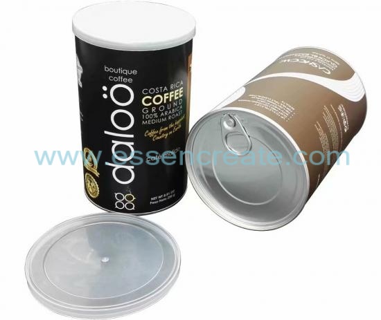 latas de papel para embalagens de café composto