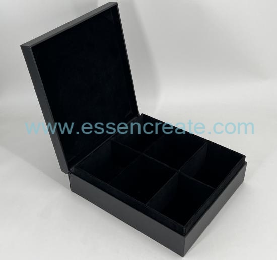 Clamshell Tea Packaging Leather Gift Box