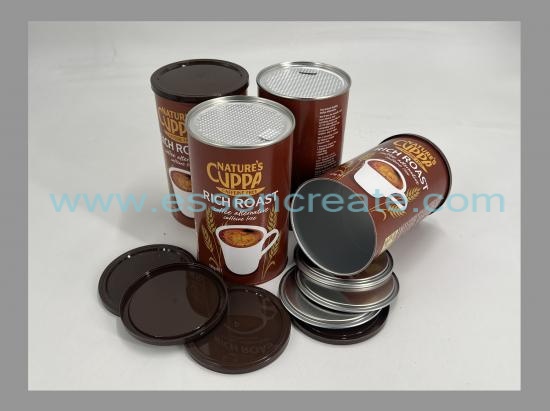 Latas de papel para embalagem de café composto