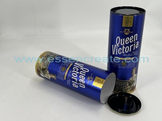 Custom Red Wine Round Paper Cans