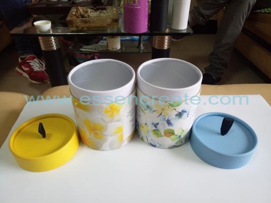 Exquisite Candle Round Paper Wrapped Can Packaging